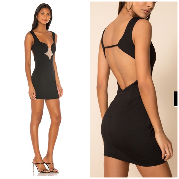 Revolve Superdown Kimmy Mini Bodycon Dress Black - Picture 2 of 3